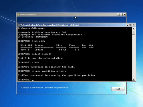 Windows 7 Command Prompt